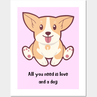 Cute Corgi Puppy Corgis Posters and Art